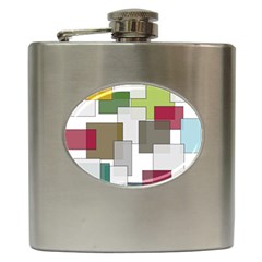 Wallpaper Texture Plaid Hip Flask (6 Oz)