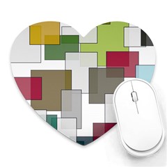 Wallpaper Texture Plaid Heart Mousepads