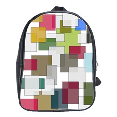 Wallpaper Texture Plaid School Bag (large) by HermanTelo