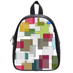 Wallpaper Texture Plaid School Bag (small)