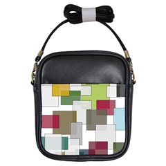 Wallpaper Texture Plaid Girls Sling Bag