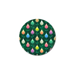 Tulips Seamless Pattern Background Golf Ball Marker (4 Pack)