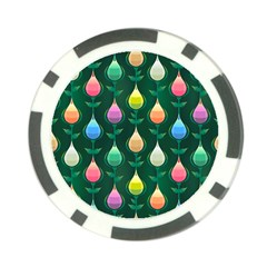 Tulips Seamless Pattern Background Poker Chip Card Guard