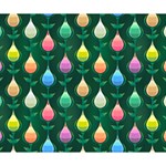 Tulips Seamless Pattern Background Deluxe Canvas 14  x 11  (Stretched) 14  x 11  x 1.5  Stretched Canvas