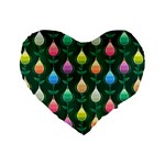 Tulips Seamless Pattern Background Standard 16  Premium Heart Shape Cushions Front