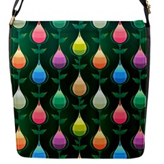 Tulips Seamless Pattern Background Flap Closure Messenger Bag (s)