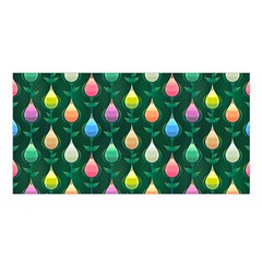 Tulips Seamless Pattern Background Satin Shawl