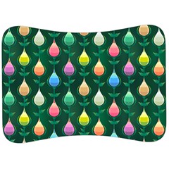 Tulips Seamless Pattern Background Velour Seat Head Rest Cushion