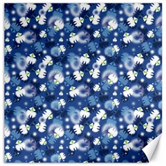 White Flowers Summer Plant Canvas 20  X 20  by HermanTelo