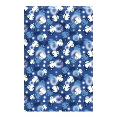 White Flowers Summer Plant Shower Curtain 48  X 72  (small) 