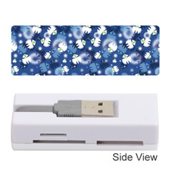 White Flowers Summer Plant Memory Card Reader (stick)