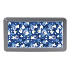 White Flowers Summer Plant Memory Card Reader (mini) by HermanTelo