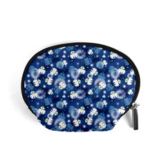 White Flowers Summer Plant Accessory Pouch (small)