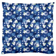 White Flowers Summer Plant Standard Flano Cushion Case (one Side)