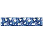 White Flowers Summer Plant Small Flano Scarf Front