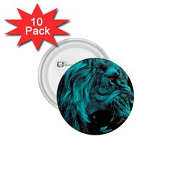 Angry Male Lion Predator Carnivore 1 75  Buttons (10 Pack) by Sudhe