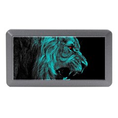 Angry Male Lion Predator Carnivore Memory Card Reader (mini) by Sudhe