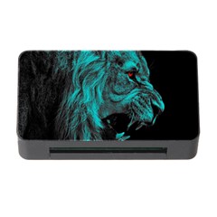 Angry Male Lion Predator Carnivore Memory Card Reader With Cf by Sudhe