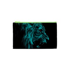 Angry Male Lion Predator Carnivore Cosmetic Bag (xs) by Sudhe