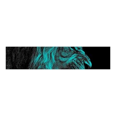 Angry Male Lion Predator Carnivore Velvet Scrunchie by Sudhe