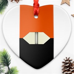 Juul Mango Pod Heart Ornament (two Sides) by TheAmericanDream