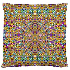 Pearl And Pearls And A Star Festive Large Cushion Case (two Sides) by pepitasart