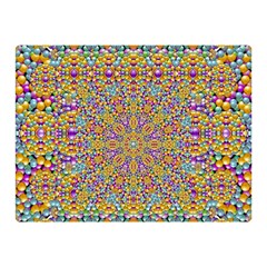 Pearl And Pearls And A Star Festive Double Sided Flano Blanket (mini)  by pepitasart