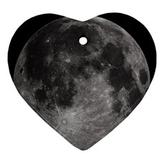 Full Moon Ornament (heart) by TheAmericanDream