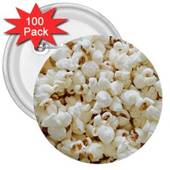 Popcorn 3  Buttons (100 Pack)  by TheAmericanDream