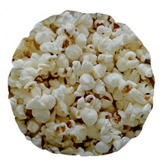 Popcorn Large 18  Premium Flano Round Cushions by TheAmericanDream