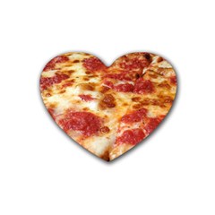 Pizza Rubber Coaster (heart) 