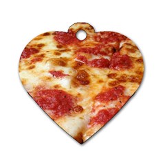 Pizza Dog Tag Heart (two Sides) by TheAmericanDream