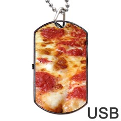 Pizza Dog Tag Usb Flash (two Sides) by TheAmericanDream