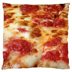 Pizza Large Cushion Case (one Side) by TheAmericanDream