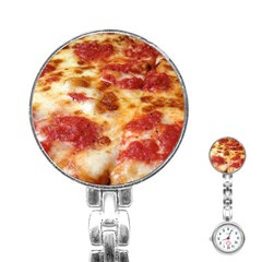 Pizza Stainless Steel Nurses Watch by TheAmericanDream