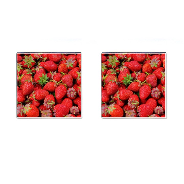 Strawberries Cufflinks (Square)