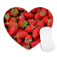 Strawberries Heart Mousepads