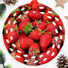 Strawberries Ornament (Round Filigree)