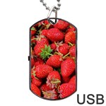 Strawberries Dog Tag USB Flash (Two Sides) Front