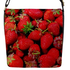 Strawberries Flap Closure Messenger Bag (S)