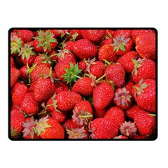 Strawberries Double Sided Fleece Blanket (Small) 