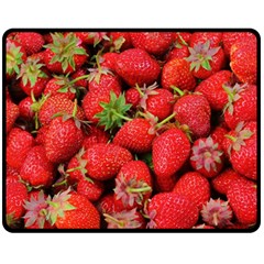 Strawberries Double Sided Fleece Blanket (Medium) 