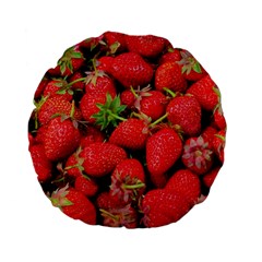 Strawberries Standard 15  Premium Flano Round Cushions