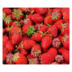 Strawberries Double Sided Flano Blanket (Small) 