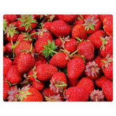 Strawberries Double Sided Flano Blanket (Medium) 