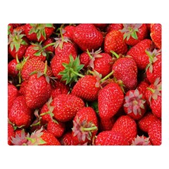 Strawberries Double Sided Flano Blanket (Large) 