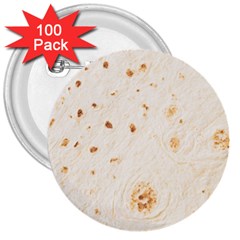 Burrito 3  Buttons (100 Pack) 