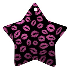 Pink Kisses Ornament (star) by TheAmericanDream