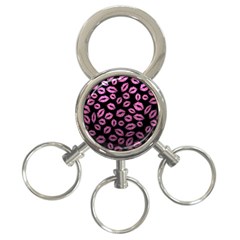 Pink Kisses 3-ring Key Chain by TheAmericanDream