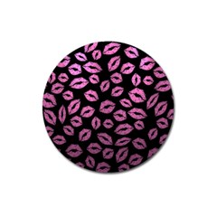 Pink Kisses Magnet 3  (round) by TheAmericanDream